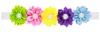 Wspaniała Rainbow Baby Headbands 2017 Satin Flower Girl Head Bands Kolorowe Niemowlę Berbeć Noworodka Mała dziewczynka Urodziny Boże Narodzenie Headpiece