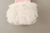 Nouveau Mode Fleurs Filles Tutu Robes Enfants Sans Bretelles Bretelles Couches Tulle Robes Mignon Enfants Vêtements