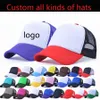 Trucker Caps Reklam Sun Mesh Cap Valhattar Aktiviteter Blank Snapback Truck Caps Factory Custom Logo Män Kvinnor Baseball Flat Hat