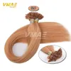 VMAE Extensions de cheveux à la kératine pré-collées Remy cheveux humains ongles U Tip Extension de cheveux non transformés 1B 613 27 colle à la kératine blonde Hairp143374815