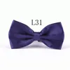 Mode hommes femmes Polyester soie noeud papillon couleur unie métal boucle cou noeuds papillon haute qualité réglable noeud papillon optio210d