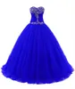 2018 Sexy Czerwony Sweetheart Suknia Balowa Quinceanera Suknie Z Zroszony Słodki 16 Sukienka Lace Up Floor Długość Odpinany Vestido Para DebiutanqC115