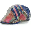 European Style Patchwork Design 2017 New Spring Fashion Men Berets Cotton Beret Cap Hats for Men Casual Vintage Caps