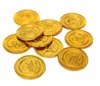Plastic gold Pirate coins birthday Christmas holiday favor treasure coin goody party loot bag pinata filler toy favor theme decor gift