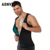 Bantningsbälte magen män kropp shaper man midje tränare bantning väst skjorta ultra svett neopren termo body shaper plus size