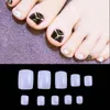 Atacado- 500 PCs Natural / Branco / Transparente Acrílico Falso Falso Artificial Toe Nails Dicas para Nail Art Decoração Grátis Shippinng