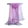 Factory Partihandel Long Chiffon Silk Scarves Designer Kvinna Mode Ny Design Dot Skriv ut halsdukar 160 * 50cm DHL Gratis