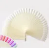 거짓 손톱 50pcs 네일 아트 폴란드어 모양의 가짜 팁 젤 UV 스티커 맑은 자연 장식 디스플레이 스틱 살롱 도구