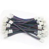 Edison2011 1000PCS LED 4 PIN-код 10 мм разъем с 15 см проводных кабелей RGB разъем для полосы DIY для 5050 STILL Free Бесплатная доставка