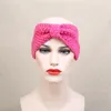 2017 neue Häkeln Gestrickte Stirnband Mit Bowknot Mehrfarbige Feste Turban Kopfbedeckungen Ohren Warme Hand Wrap Zubehör Für Frauen