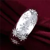 brand new Stone inlaid flowers sterling silver jewelry ring SR504, brand new White gemstone 925 silver finger rings Wedding Rings