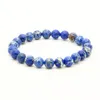 Vente en gros Nouveau 10pcs / lot Mix Couleurs 8mm Bonne Qualité Bleu, Rouge, Noir, Turquoise Mer Sédiments Pierres Énergie Couples Bracelets Perlés