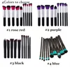 10 pcs mini pincéis de maquiagem conjuntos Profissional Fundação Bb Creme Rosto Pó De Nylon Cabelo Kabuki Make Up Brush Kits Tools