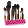 Silicone Makeup Brushes Holder Box Makeup Brush Rack Holder Stativ Kosmetisk Verktyg Multifunktionell Make Up Borst Tandborstehållare Box