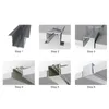 10 X 1M sets/lot wall washer aluminum profile for led light and T extrusion channel for ceiling or recessed wall lights