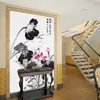 Fototapete Wand Wandbilder Wand Modernes Wohnzimmer Natürliche Landschaft Handgemalte Lotus Textil Wallpapers Kostenloser Versand