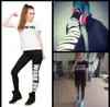 Sport Fans Sex Color Work Out Print Pants Letter Capris Elastic Gym Leggings Free Size Slim Fit Trousers PWDK21-03 WR