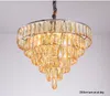 K9 Crystal Chandelier Modern American Crystal Chandeliers Lights Fixture Home Indoor Lighting Bed Dining Room Hotel Hanging Pendant Lamps