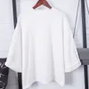 Hurtownia-Moda Bawełniana Tshirt Kobiety 2016 Nowa Lato Koszulka Siedem Rękaw Solidna Turtleneck High Collar Casual T-shirt Tops Damska Tee