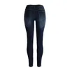 Toptan-Yeni Varış Sonbahar Bayan Denim Skinny Jeans Streç Kalem Pantolon Ince Uzun Pantolon Fermuar Yumuşatıcı Kot N3 Yırtık