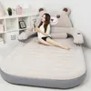 230x150cm نفخ الهواء مفرش السرير PVC الهواء مراتب airbed مع يتدفقون السطح لمدة 2 شخص