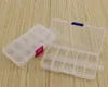 10 Slots ajustável Jóias Tool Box Organizer Armazenamento Beads Box jóias encontrar caixas PP Plastic Packaging Boxes 13 * 6.5 * x2.3cm