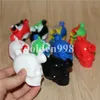 Skull Silicone Blunt Bong Travel Bongs Skull Silicone Bubble Blunt Dab Rig Silicone Bubbler Oliereiljes Glas Water Pijpen