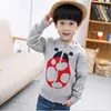 Wholesale- New 2016 Children sweater 100% cotton sweater kid's fashion and handsome cardigan for utumn/winter infant baby Cartoon outerwear