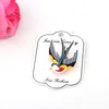 Venta al por mayor- 1PC Golondrina Pájaro Esmalte Insignia Broches Para Mujeres Regalo Moda Delicado Broche Pin Solapa Prendedores Encanto Mujer Vestido Joyería