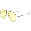 Zomer schattige framless zonnebril vrouwen mannen originele merk HD lens reflecterende coating loverly velless zonnebril vintage snoep kikker eyewear