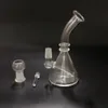 Heiße billige kleine tragbare Bohrinsel Bubbler Glas Bong Pfeife Wasserpfeife Bongs mit Kuppel und Nagel 14mm männlichen Gelenk (GB - 344)