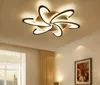 Surface Mounted Modern LED Ceiling Lights Chandeliers For Living Room Bedroom White / Black Chandeliers Acrylice Lampshade Lamps Lighting