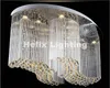 2017 Lampada da soffitto in cristallo di design ovale Lustres de cristal illuminazione in cristallo Lampada da scala per soffitto Lamparas de Techo Lamp
