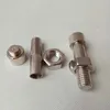 Nyaste Silver Screw Bolt Pill Case Secret Hidden Lagring Box Säker Metall Mental Container Stash Bekvämlighet Hem Verktyg