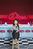 Children Photography Backdrop Vinyl Diner Dessert Cola Bar Interior Studio Backdrops Photo Background Black and White Floor