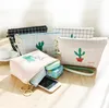 20PCS Cosmetic Bag Travel Makeup Case Zipper Plant Cactus PU Clutch Organizer Storage Pouches