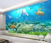 HD Underwater World 3D Backdrop Wall mural 3d wallpaper 3d wall papers for tv backdrop