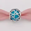 Andy Jewel 925 Perle d'argento opalescenti racchiuse nell'amore Il fascino si adatta ai braccialetti di gioielli in stile Pandora europeo Collana per la creazione di gioielli 792036NOW