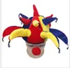 Costume d'Halloween Casquette de clown drôle Accessoires de performance Enfant Adulte Couvre-chef 13 Angle Chapeau de clown Ornement de mascarade Pour les chapeaux de fête amusants de football