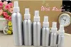 Flacone spray in alluminio Nebbia fine Atomizzatore Bottiglie spray per profumo vuote Contenitore per imballaggio cosmetico 30/50/100/120/150 / 250ml