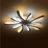 モダンなミニマリストLEDの天井灯V形のアクリルシャンデリア照明リモートルームの寝室の照明