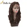 Sprzedaż wstępnie pobrana brazylijska fala ciała 360 koronkowe peruki Dziesiąte ludzkie włosy z dzieckiem włosy Bellahair julienchina 130% 150% 180% gęstość Julienchina Bella Hair