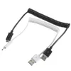 Alta Velocidade de Carregamento Micro USB 2.0 Macho Primavera retrátil Cabo Cabo de Dados Esticada Cabo Carregador para telefones celulares Android-based