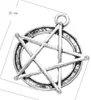 100pcslot metal çinko alaşım pentagram takılar yıldız takılar antik gümüş diy mücevher kolye cazibeleri bulma 30x28mm2165156