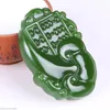 100% naturlig nefrit hetian jade jasper ruyi abacus jade hänge halsband