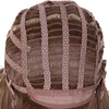 WoodFestival perruque droite bleue avec frange longueur d'épaule perruques de coiffure pour femmes rose blanc rouge cheveux en fibres synthétiques rose comfor6035805