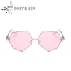 Fashion Polarized Sunglasses Women Classic Brand Designer Sun Glasses Colorful Star Polygon Irregular Mirror With Box And Case