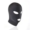 BDSM Elastic Open 3 Holes Hood Mask Hoofddeksels slaaf in volwassen spellen voor koppelserotisch seksproducten speelgoed voor vrouwen en Men9708640