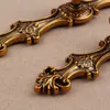 96mm 128mm Europen Vintage Style Furniture Handle Bronze Drawer Cabinet Knob Artificial Stones Dresser Handtag 5quot Emerald Han4699533