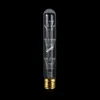 Woxiu T10 T185 T300 Tubular Edison LED-filamentlampa Glasmaterial Vintage Retro 4W 8W 110V-240V E27 2200K varm gul inredning för café hem